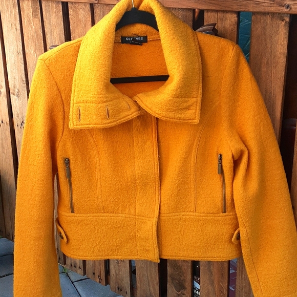 Clothes by Revue, Mustard color wool jacket - Picture 3 of 7